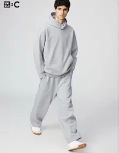 UNIQLO C グレー スウェットワイドパンツ