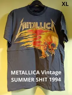 メタリカ ヴィンテージTシャツ 古着　パスヘッド 　ツアーT　バンド　メタル