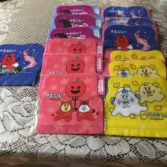 可哀想に！おぱんちゅうさぎジップバッグ ４種3セット12枚+おまけ1枚