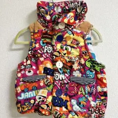 JAM 中綿ベスト 80cm BABY M 総柄 クマテンチョー アメカジキッズのサムネイル