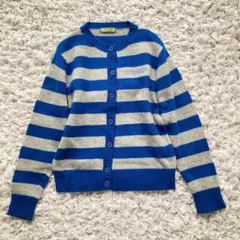 BETTY'S BLUE カーディガン ボーダー アンゴラ混 9のサムネイル
