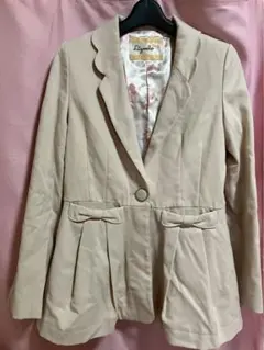 Lizmeloマイメロディ アイボリー/ピンクベージュ スプリングコート