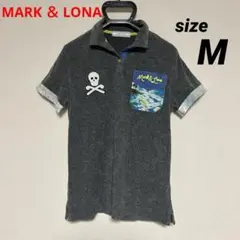 MARK & LONA マークアンドロナ パイル生地 半袖 ポロシャツ Mサイズのサムネイル