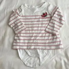 プチバトー　ボーダーロンパース