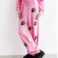 WCJ スウェットパンツ ミニー ピンク