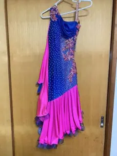 最終値下げ❗️社交ダンス　競技ダンス　社交ダンス衣装　ラテン　ピンク　青