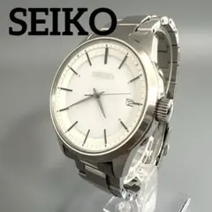 SEIKO ソーラー電波時計 ホワイト文字盤 - メルカリ