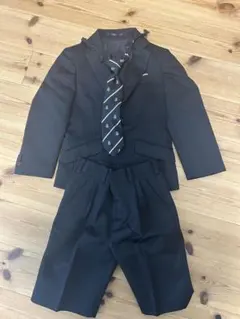 フォーマルスーツ ネクタイ付き 110cm 黒