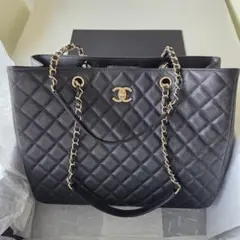 超美品 レア CHANEL シャネル マトラッセ トートバッグ 黒 便利2way