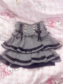 ❤︎ショッパー付き LIZLISAリズリサレースアップティアード スカパン