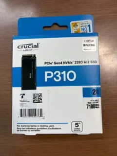 【新品未開封】Crucial P310 2TB NVMe M.2 SSD 本体のサムネイル