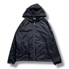 F3590 NIKE フリースナイロンパーカー サイズM ブラック