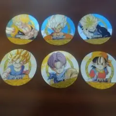 ドラゴンボールカード メンコ　キラ6枚セット