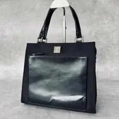 Yves Saint Laurent YSLLogo Handbag BLACK