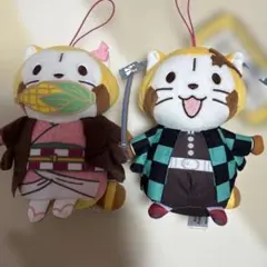 鬼滅の刃　ラスカル　炭治郎　ねずこぬいぐるみセット