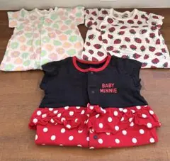 ベビー　ロンパース　50〜60サイズ　半袖　女の子