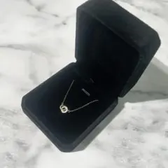 【CZダイヤモンド】ダブルサークル ネックレス