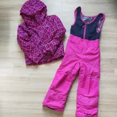 Columbia 110cm 子供用スキーウェア ピンク xxsサイズ