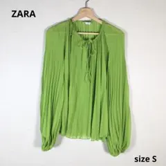 ☆状態良好☆ZARA ザラ ブラウス シャツ 長袖 薄手 sizeSのサムネイル