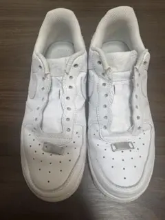 Nike Air Force 1 ホワイト25cm 紐なし