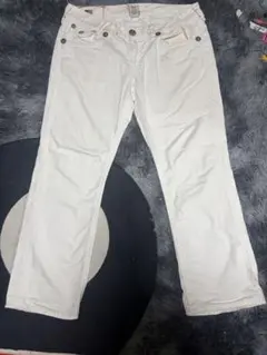 白 TRUE RELIGION RICKY SUPER T drip swag