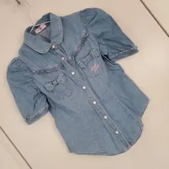 mezzo piano デニム半袖シャツ 135cm