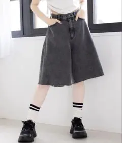 repipi armario デニムハーフパンツ