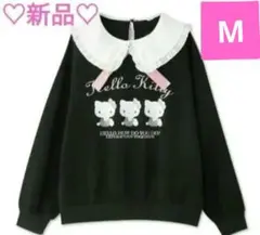新品　ハローキティ フリル付きトレーナー Mサイズ 裏起毛スウェット　アベイル