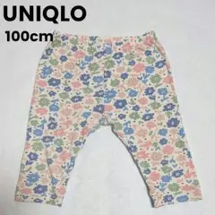 女の子 100cm UNIQLO レギンス 花柄 保育園着 通園着 ストック
