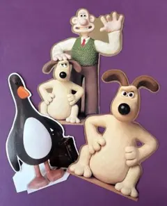 ウォレスとグルミット ペーパー・フィギュア3枚セット