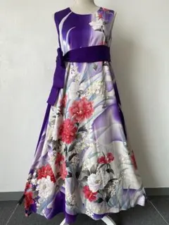 3338 着物　リメイク　ドレス　ワンピース