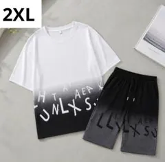 メンズ 半袖 セットアップ ストリート 上下セット　ハーフパンツ　夏服