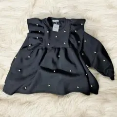 MARRY ME パールスウェット　ブラック　FREE MARRYME marrymeブラック パール トレーナー スウェット MARRYME