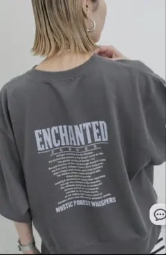 サマンサモスモスブルー　 スウェット トレーナー　チャコール新品