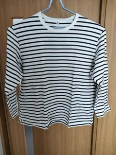 ユニクロボーダー柄ロンT【4XL】