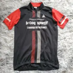 サイクルジャージ CHARI & CO ・ルコック黒/赤 サイクルジャージ CHARI & CO ・ルコック黒/赤