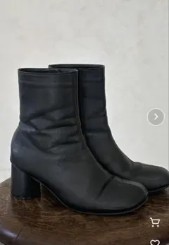 Thevon ラウンドトゥヒールブーツ　Lサイズ