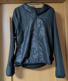 PUMA ブラック フルジップ ジャンパー M