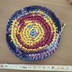 マルチカラーポーチ（円形・ファスナー付き）