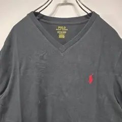 POLO RALPH LAUREN　Vネック　Tシャツ　S　状態良好　古着コーデ