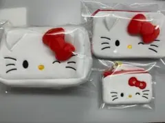 ３個セット☆☆☆【日本未発売韓国限定】ハローキティ＊ポーチ＊キティちゃん