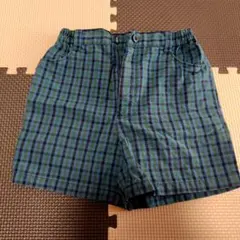 ファミリア　チェック柄半ズボン100cm