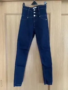 EMODA ELDER ハイウエストスキニーデニム ダークブルー