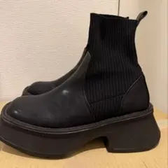 JEANASIS スクエアトゥニットゴアブーツ サイズM ジーナシス