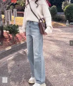 GRL ルーズストレートデニムパンツ　cu534 Mサイズ