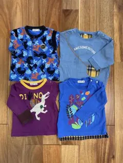 長袖　トップス　ロンT　80サイズ　4枚セット