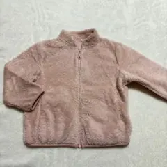 UNIQLO キッズ フリースジャケット ピンク 90cm
