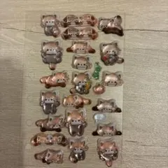 ボンボンドロップシール　レッサーパンダ　アニマル　おすそ分け