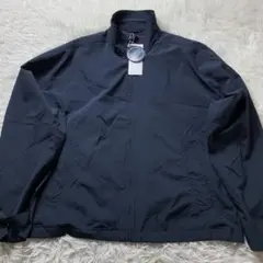未使用/タグ付■ナノユニバース ナイロンジャケット ネイビー L