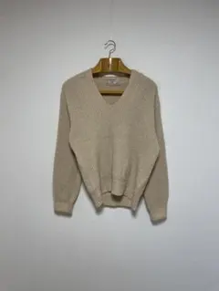 60s USA製 McGREGOR 単色 Vネック ニット セーター